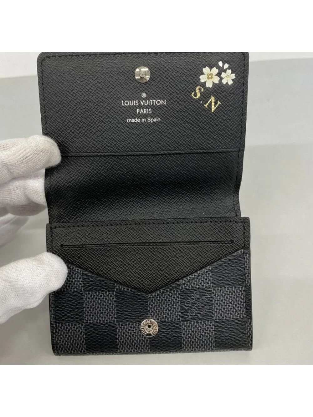 Louis Vuitton Business Card Holder Damier Graphite Black